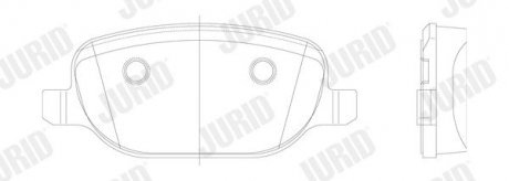 Гальмівні колодки задні Alfa Romeo 159 / Brera / Spider Jurid 573252J