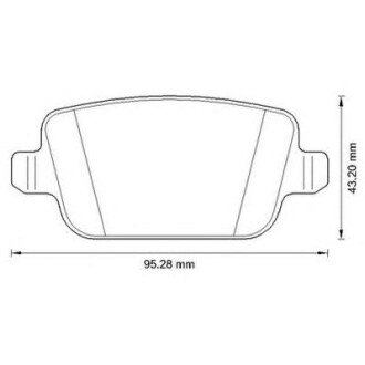 Гальмівні колодки задні Ford Mondeo / Focus / Kuga Land Rover Freelander 2 / Volvo S80 /V70 /XC70 Jurid 573263J