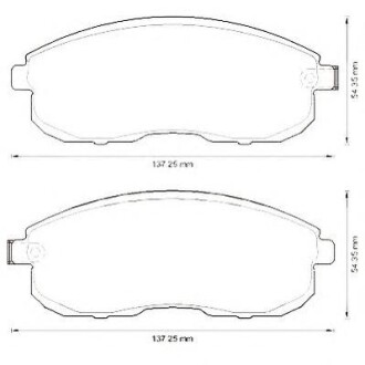 Фото автозапчасти колодки тормозные дисковые NISSAN TIIDA 1.5DCI-1.8 07-;SUZUKI SX4 06- передн. Jurid 573304J