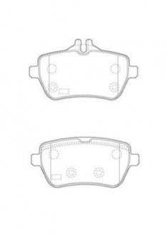 Гальмівні колодки Mercedes S/SL Jurid 573451J