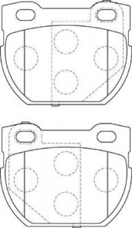 Фото автозапчасти комплект тормозных колодок задний LAND ROVER 110/127, DEFENDER 2.2D-3.9 09.86-02.16 Jurid 573644J