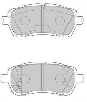 Комплект тормозных колодок передняя DAIHATSU COPEN, CUORE VII, MATERIA, SIRION; SUBARU JUSTY IV; SUZUKI SWIFT IV, SWIFT V 1.0-1.5 01.05- Jurid 573648J (фото 1)