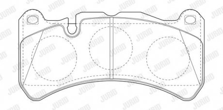 Фото автозапчасти колодки гальмівні Mercedes CLK/SLK (2003->) Jurid 573799J