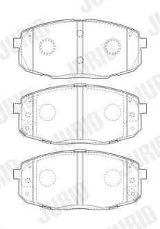 Фото автозапчастини колодки гальмівні дискові Jurid 573813J