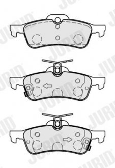 Фото автозапчасти гальмівні колодки задні HONDA CIVIC Jurid 573873J