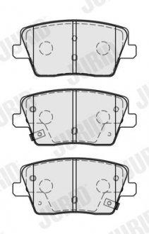 Фото автозапчасти гальмівні колодки задні HYUNDAI i30, i30 FASTBACK Jurid 573875J