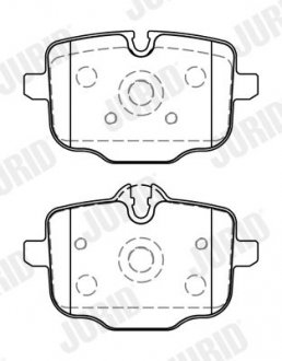 Фото автозапчасти гальмівні колодки задні BMW 5-Series F10, F18, 5-Series Touring F11, 7-Series G11, G12, 6-Series cab Jurid 573878J