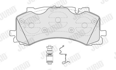 Фото автозапчасти колодки гальмівні (передні) Audi A6/A7/A8/Q8 17-/Q7 15-/VW Touareg 17- Jurid 573902J