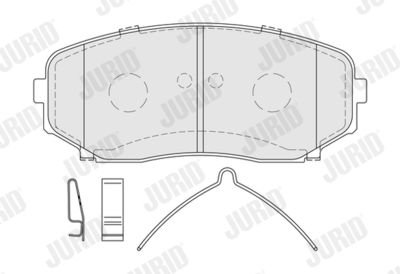Фото автозапчастини гальмівні колодки Jurid 574031J