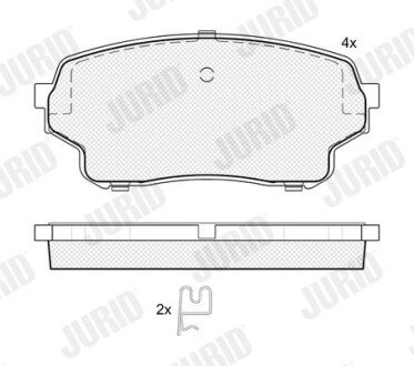 Фото автозапчастини klocki ham./prz/ suzuki grand vitara 98- Jurid 574095J