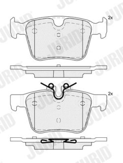 Фото автозапчасти klocki ham./ty┼ü/ jaguar i-pace 18- Jurid 574097J