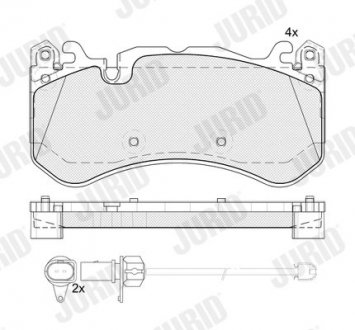 Фото автозапчасти гальмівні колодки Jurid 574098J (фото 1)