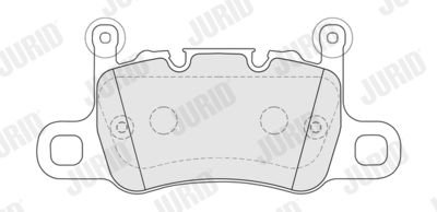 Фото автозапчастини гальмівні колодки задні Porsche 911 (2015->) Jurid 574102J