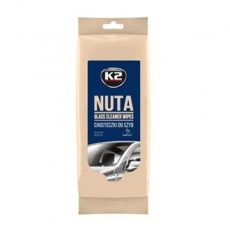 Серветки вологі для очищення скла та скляних поверхонь Nuta Wipes 24 шт K2 K500