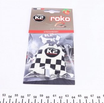 Ароматизатор для салону авто Roko Race "Полуниця" 25 г K2 V820R (фото 1)