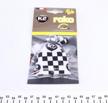 Ароматизатор для салона авто Roko Race "Лимон" 25 г K2 V825R (фото 1)