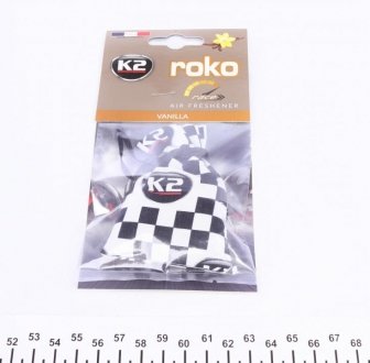 Ароматизатор для салону авто Roko Race "Ваніль" 25 г K2 V827R