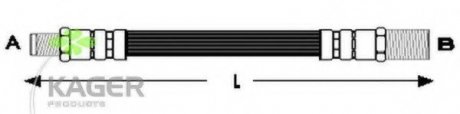 Тормозной шланг KAGER 380255 (фото 1)