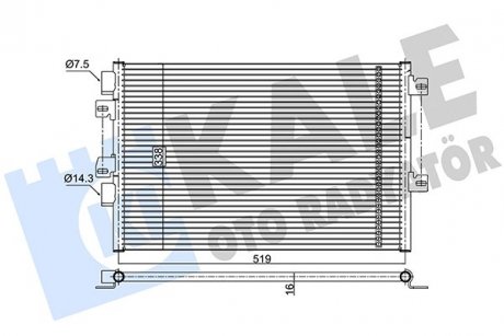 Фото автозапчасти kale renault радиатор кондиционера kangoo 01-,nissan kubistar KALE BALATA 389200