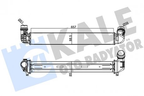 Фото автозапчастини радіатор інтеркулера Renault Fluence 1.5 dCi/1.6 16V/2.0 16V 10- KALE OTO RADYATOR 243900