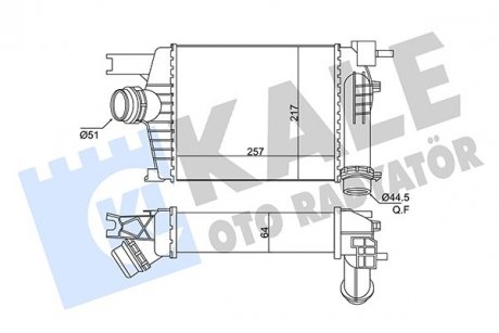 Фото автозапчасти kale renault інтеркулер captur,clio iv 1.5dci 12-,duster 1.2tce 13- KALE OTO RADYATOR 269000