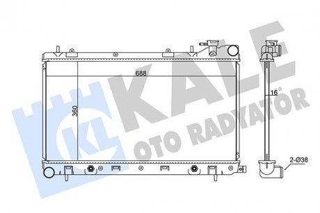 Радиатор охлаждения Subaru Forester KALE OTO RADYATOR 342105