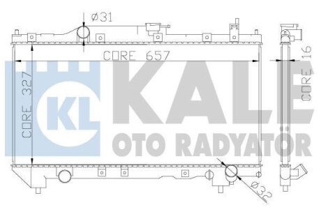 Фото автозапчасти kale toyota радиатор охлаждения avensis 2.0 97- KALE OTO RADYATOR 342130