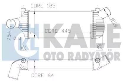 Фото автозапчасти теплообмінник KALE OTO RADYATOR 342355