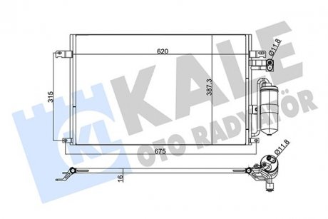 Фото автозапчастини радіатор кондиціонера Chevrolet Epica KALE OTO RADYATOR 342510