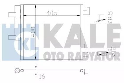 CHEVROLET радіатор кондиціонера Spark 1.0/1.2 10- KALE OTO RADYATOR 342515 (фото 1)