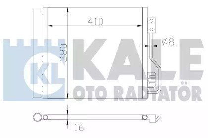 Фото автозапчастини конденсатор KALE OTO RADYATOR 342545