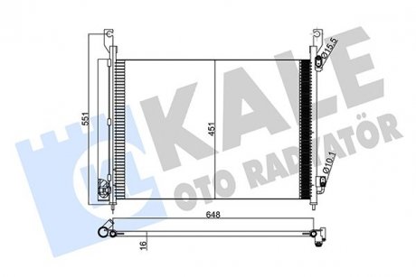 Радиатор кондиционера Renault Koleos I KALE OTO RADYATOR 342575