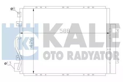 Фото автозапчасти радиатор кондиционера Kia SorentoI Condenser KALE OTO RADYATOR 342625