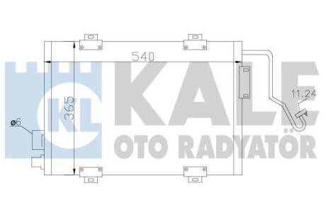 Фото автозапчастини kale renault радіатор кондиціонера clio ii 98- KALE OTO RADYATOR 342810