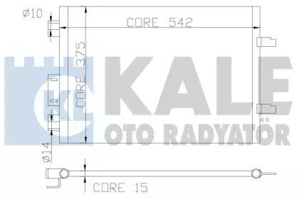 Фото автозапчастини конденсатор KALE OTO RADYATOR 342835 (фото 1)