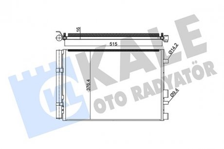 Фото автозапчасти kale hyundai радіатор кондиціонера i20 1.1/1.4crdi 12- KALE OTO RADYATOR 342990