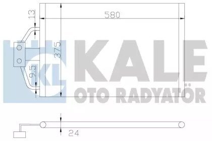 Фото автозапчастини конденсатор KALE OTO RADYATOR 344320