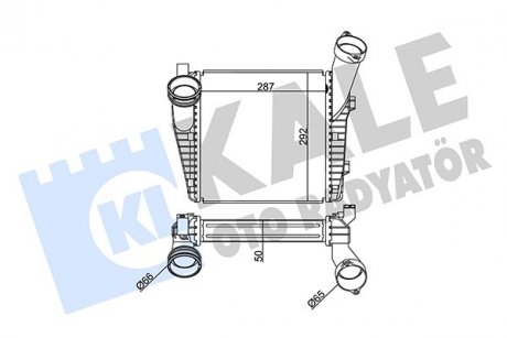 Фото автозапчастини радіатор інтеркулера Audi Q7/Porsche Cayenne 4.2TDI/S4.5 02-18 KALE OTO RADYATOR 344735