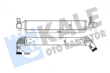 Фото автозапчастини kale vw интеркулер audi a1,polo v,skoda fabia ii 1.4/2.0tdi KALE OTO RADYATOR 344785