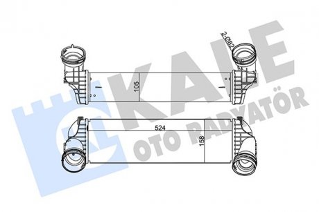 Фото автозапчасти интеркулер Bmw X5, X6 KALE OTO RADYATOR 344810