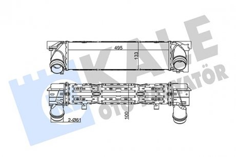 Фото автозапчасти радіатор інтеркулера BMW 3 (F30/F80) (B47/N47/N57) 12-18 KALE OTO RADYATOR 344840