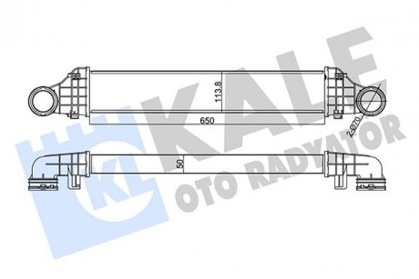KALE DB інтеркулер W211 200/220CDI 02- KALE OTO RADYATOR 344975