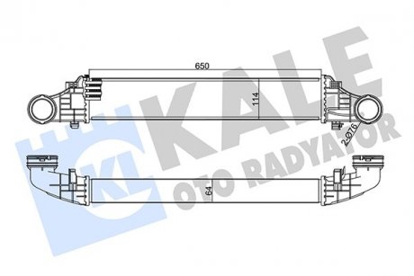 Фото автозапчасти радиатор интеркулера Mercedes-Benz E 200 Kompressor KALE OTO RADYATOR 344985