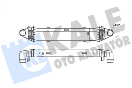 Фото автозапчасти kale db интеркулер w204/212 09- KALE OTO RADYATOR 345010