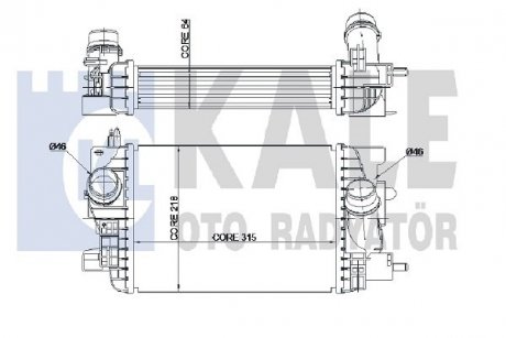 KALE OPEL інтеркулер Meriva B 1.3CDTI 10- KALE OTO RADYATOR 345060