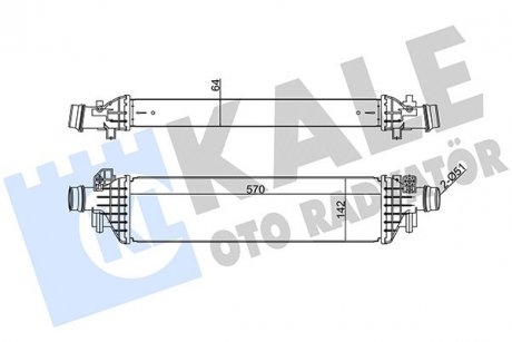 Фото автозапчастини kale opel интеркулер mokka,chevrolet tracker 1.3/1.7cdti 12- KALE OTO RADYATOR 345070