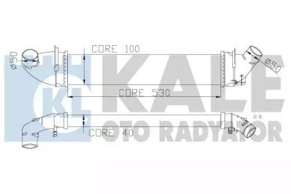 Фото автозапчастини інтеркулер Dacia Logan - Renault Logan I, Logan Express Intercooler KALE OTO RADYATOR 345080 (фото 1)