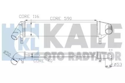 Фото автозапчасти интеркулер Renault Logan (05-) KALE OTO RADYATOR 345085