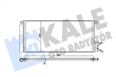 OPEL радіатор кондиціонера Mokka,Chevrolet Tracker KALE OTO RADYATOR 345280 (фото 1)