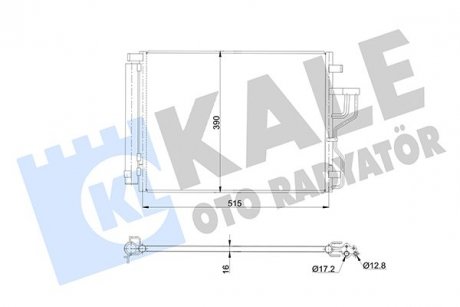 Радиатор кондиционера Hyundai IX35, Kia Sportage KALE OTO RADYATOR 345420